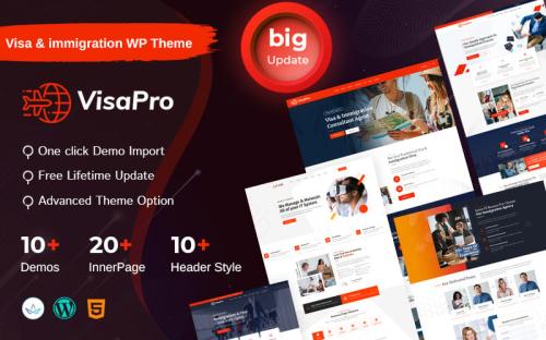 VisaPro - Immigration & Visa Consulting WordPress Theme theme free